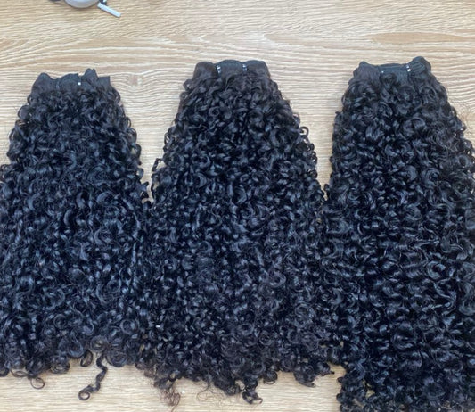 Virgin Kinky Curly Bundles (3)  Pre-Order
